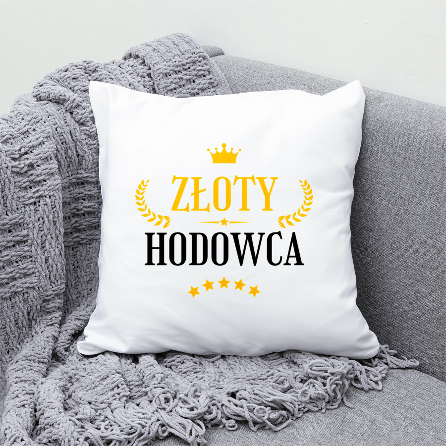 Złoty Hodowca - Poduszka Biała