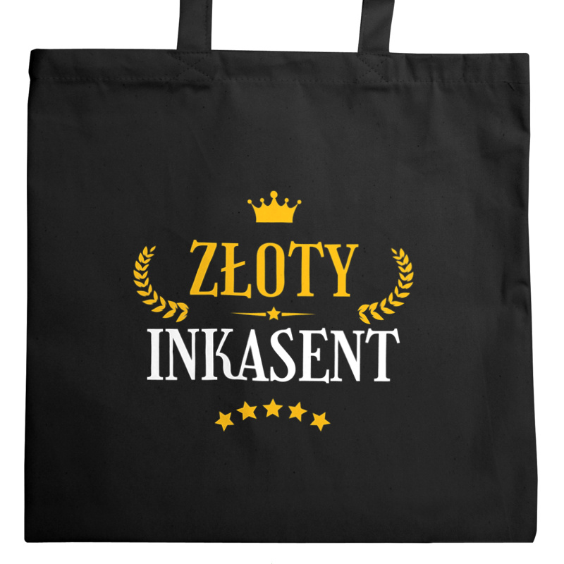 Złoty Inkasent - Torba Na Zakupy Czarna