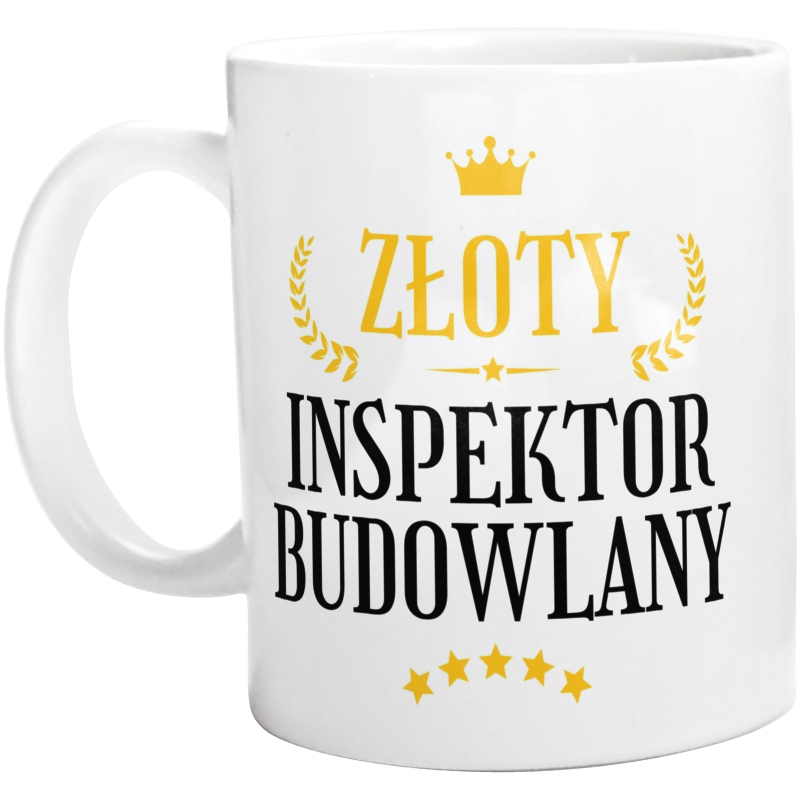 Złoty Inspektor Budowlany - Kubek Biały