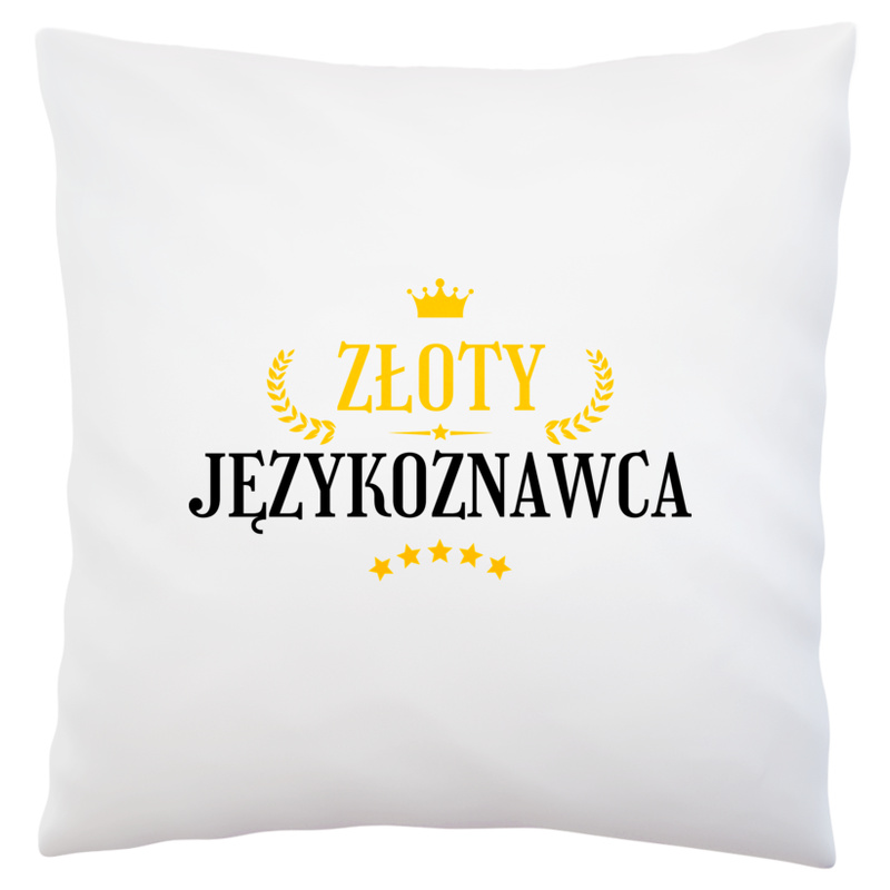 Złoty Językoznawca - Poduszka Biała