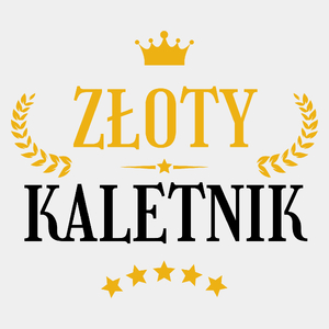 Złoty Kaletnik - Męska Koszulka Biała