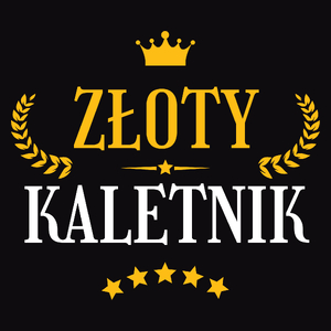 Złoty Kaletnik - Męska Koszulka Czarna