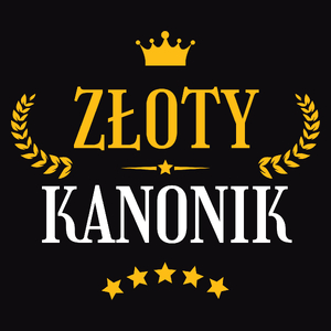 Złoty Kanonik - Męska Koszulka Czarna