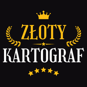 Złoty Kartograf - Męska Koszulka Czarna