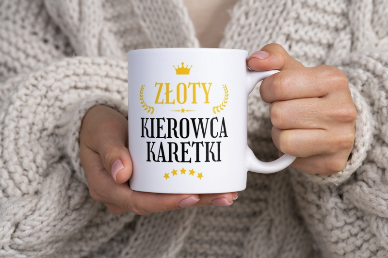 Złoty Kierowca Karetki - Kubek Biały