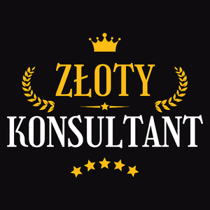 Złoty Konsultant - Męska Koszulka Czarna