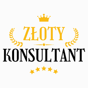 Złoty Konsultant - Poduszka Biała