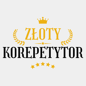 Złoty Korepetytor - Męska Koszulka Biała