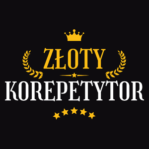 Złoty Korepetytor - Męska Koszulka Czarna