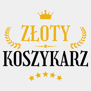 Złoty Koszykarz - Męska Koszulka Biała