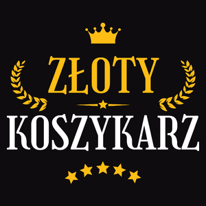 Złoty Koszykarz - Męska Koszulka Czarna