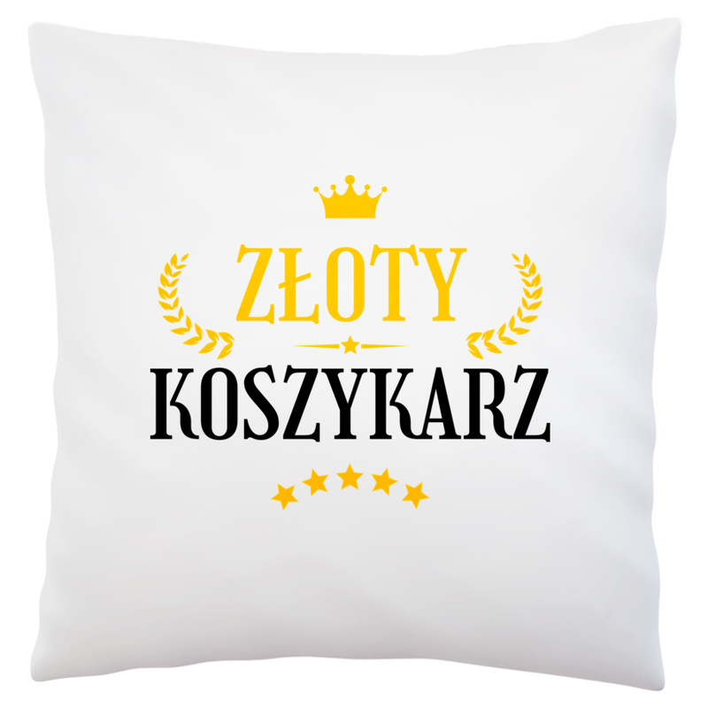 Złoty Koszykarz - Poduszka Biała