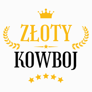 Złoty Kowboj - Poduszka Biała