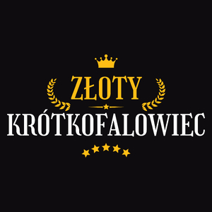 Złoty Krótkofalowiec - Męska Koszulka Czarna