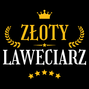 Złoty Laweciarz - Torba Na Zakupy Czarna