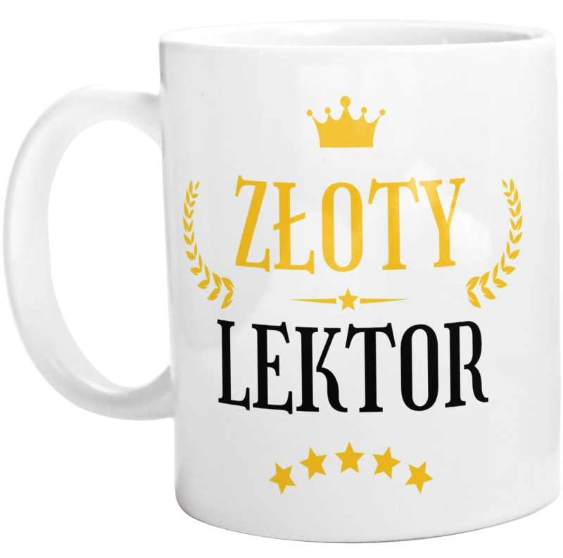 Złoty Lektor - Kubek Biały