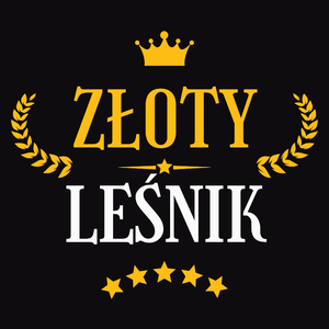 Złoty Leśnik - Męska Koszulka Czarna