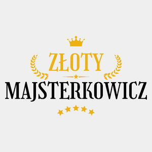 Złoty Majsterkowicz - Męska Koszulka Biała