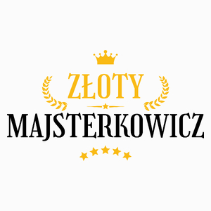 Złoty Majsterkowicz - Poduszka Biała