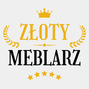 Złoty Meblarz - Męska Koszulka Biała