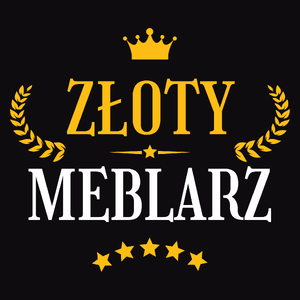 Złoty Meblarz - Męska Koszulka Czarna