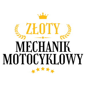 Złoty Mechanik Motocyklowy - Kubek Biały