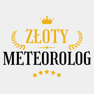 Złoty Meteorolog - Męska Koszulka Biała