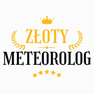 Złoty Meteorolog - Poduszka Biała