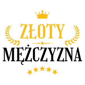 Złoty Mężczyzna - Kubek Biały