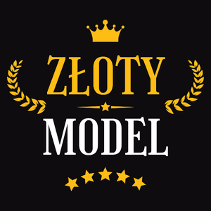 Złoty Model - Męska Koszulka Czarna