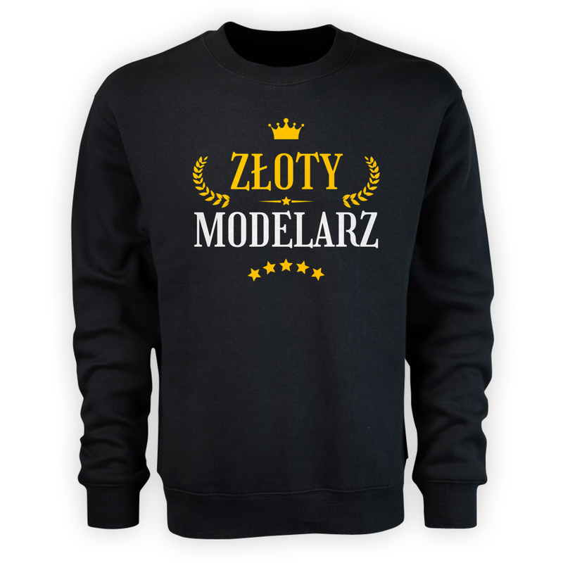 Złoty Modelarz - Męska Bluza Czarna