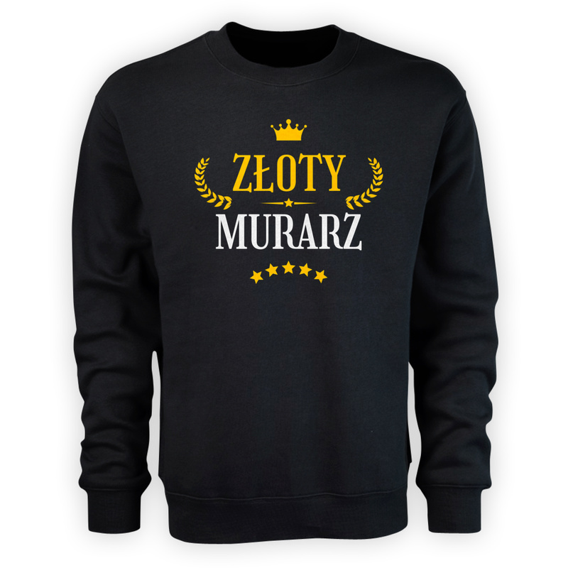 Złoty Murarz - Męska Bluza Czarna