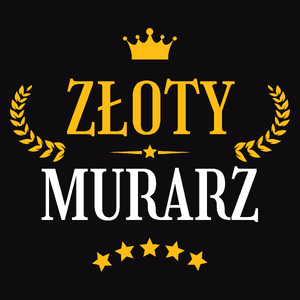 Złoty Murarz - Męska Bluza Czarna