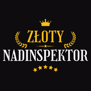 Złoty Nadinspektor - Męska Koszulka Czarna