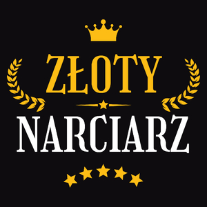 Złoty Narciarz - Męska Bluza Czarna