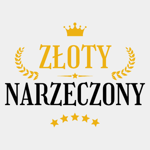 Złoty Narzeczony - Męska Koszulka Biała