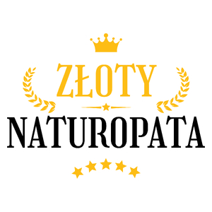 Złoty Naturopata - Kubek Biały