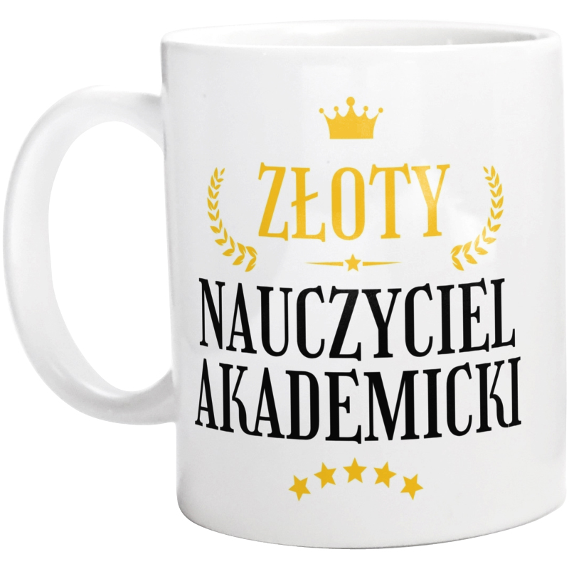 Złoty Nauczyciel Akademicki - Kubek Biały