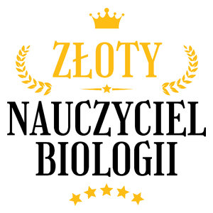 Złoty Nauczyciel Biologii - Kubek Biały