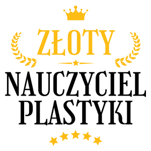 Złoty Nauczyciel Plastyki - Kubek Biały