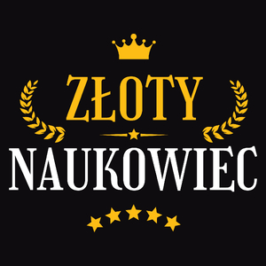 Złoty Naukowiec - Męska Koszulka Czarna