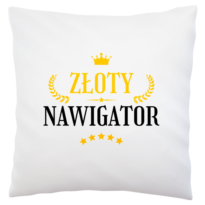 Złoty Nawigator - Poduszka Biała