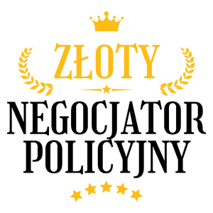 Złoty Negocjator Policyjny - Kubek Biały