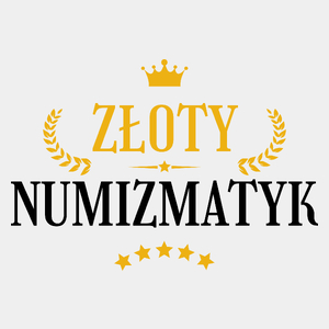 Złoty Numizmatyk - Męska Koszulka Biała