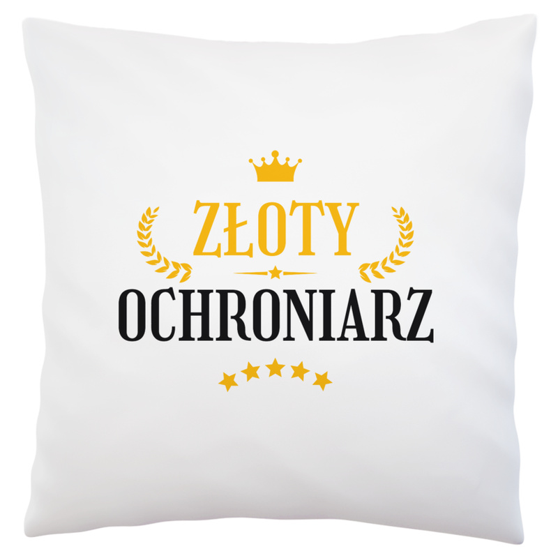 Złoty Ochroniarz - Poduszka Biała