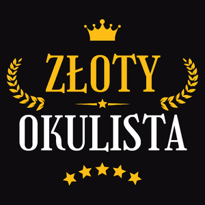 Złoty Okulista - Męska Koszulka Czarna