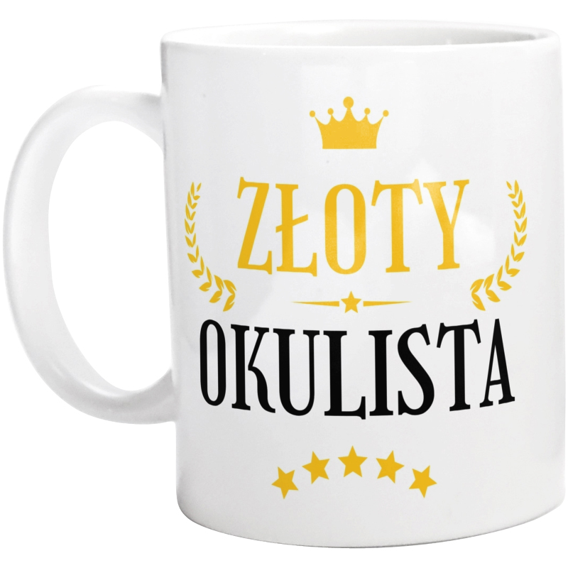 Złoty Okulista - Kubek Biały