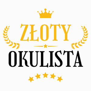 Złoty Okulista - Poduszka Biała