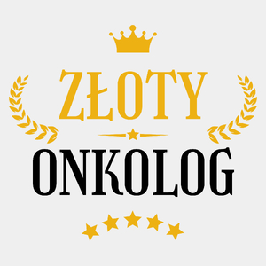 Złoty Onkolog - Męska Koszulka Biała