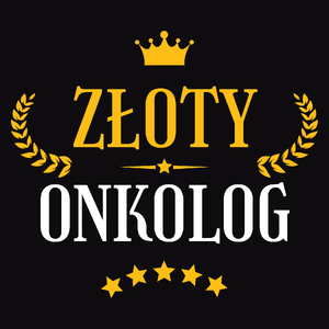 Złoty Onkolog - Męska Koszulka Czarna